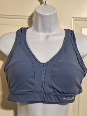 Yvette Blue Support Sports Bra - Women Intimates XL